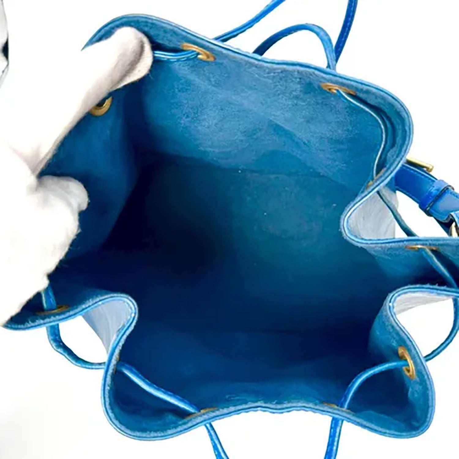 LOUIS VUITTON | Petit Noé en cuir Épi bleu vintage / Petit Noé blue Epi leather vintage