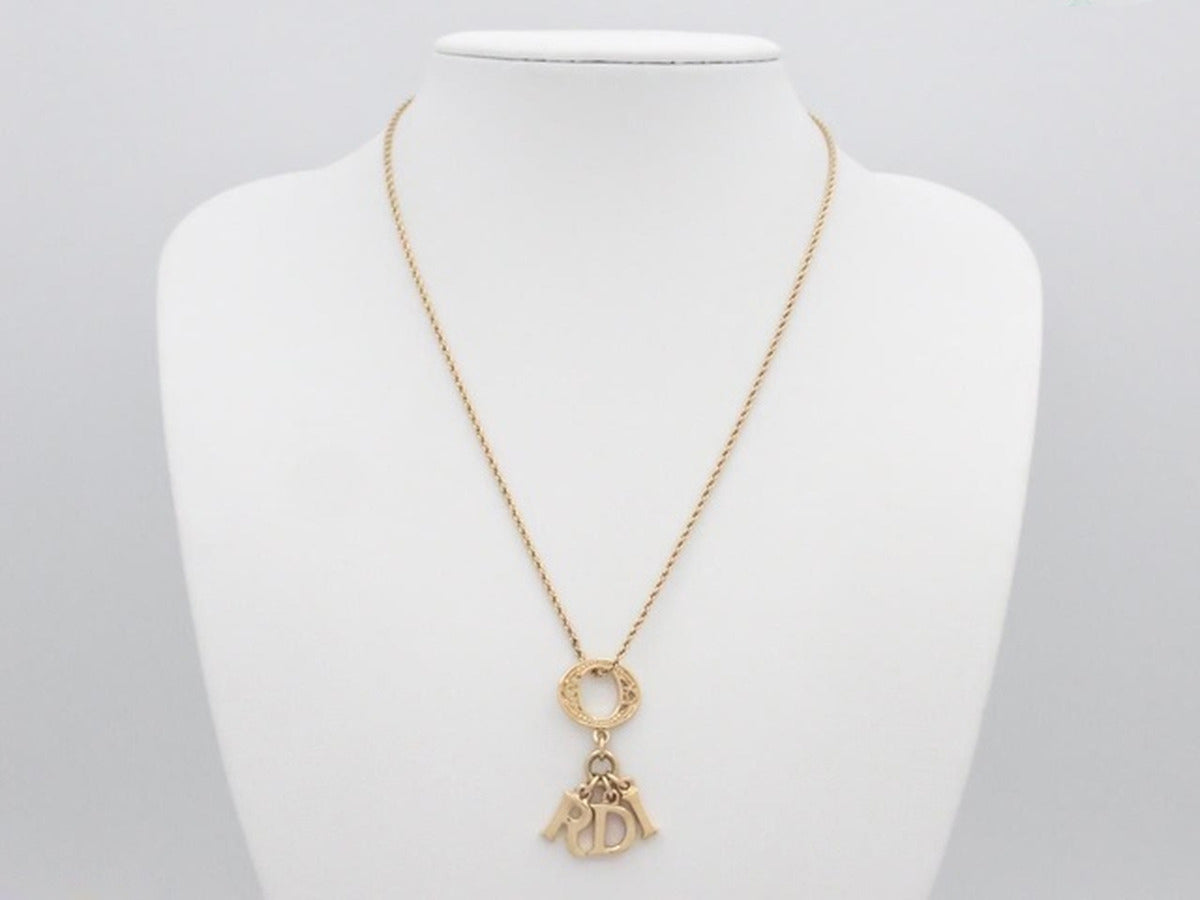 Dior - Collier Lettres D I O R vintage 43cm