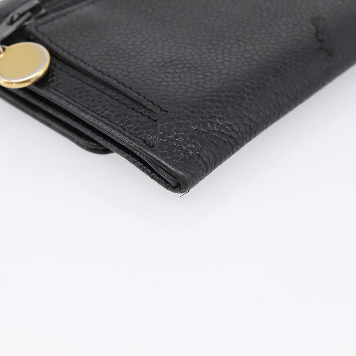 Chanel - Portefeuille vintage caviar CC