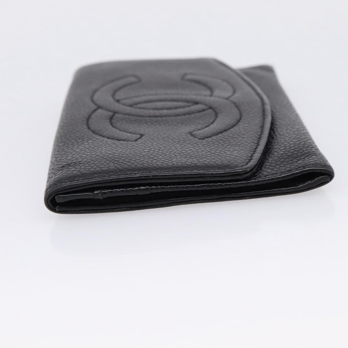 Chanel - Portefeuille vintage caviar CC