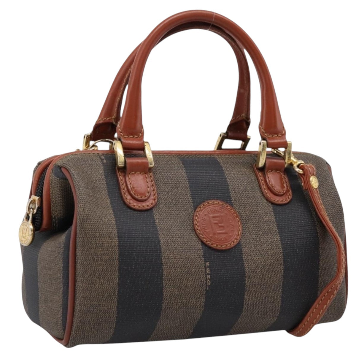 Fendi - Nano Boston Toile Pequin
