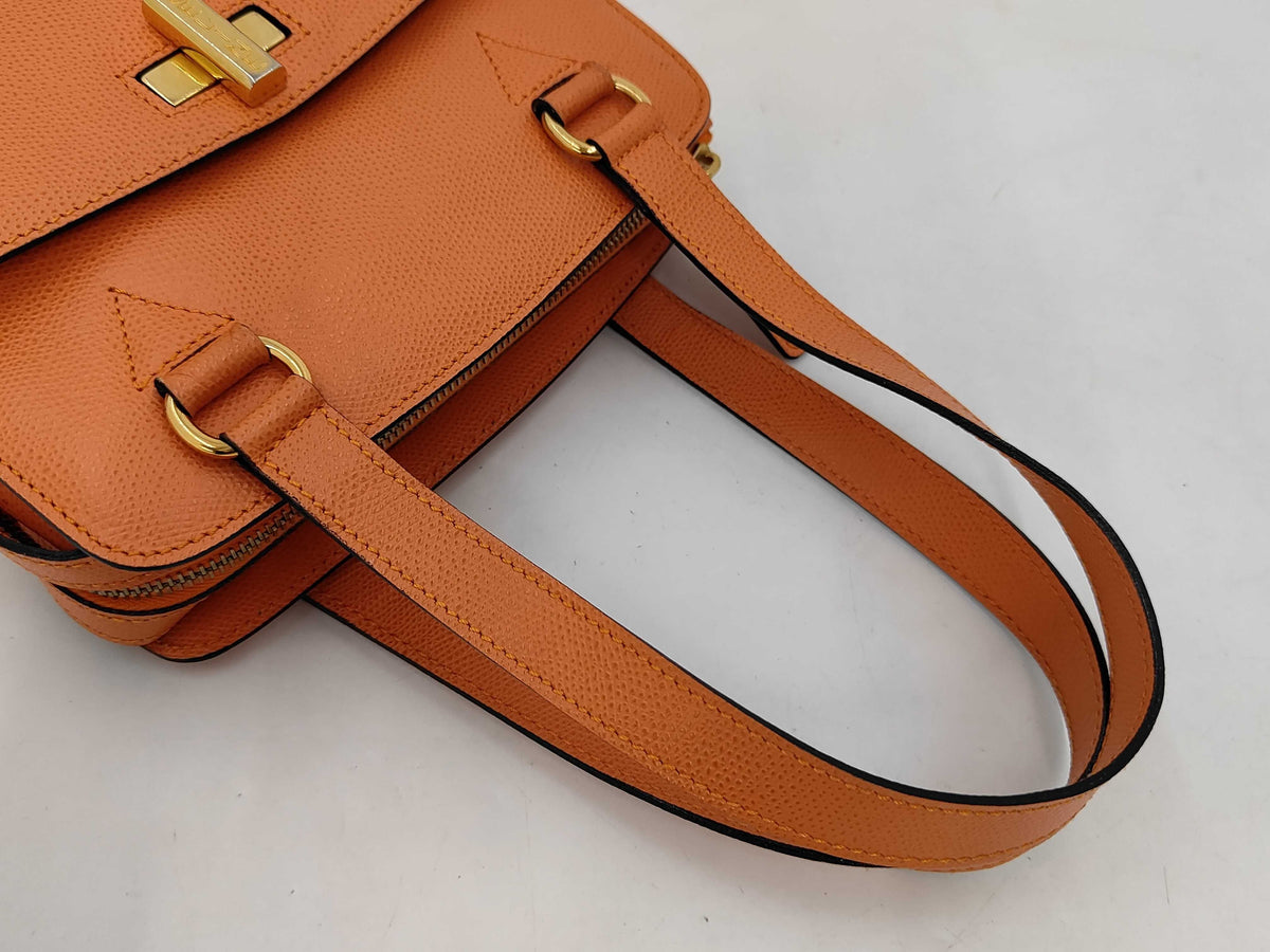 Céline - Sac vintage orange en cuir