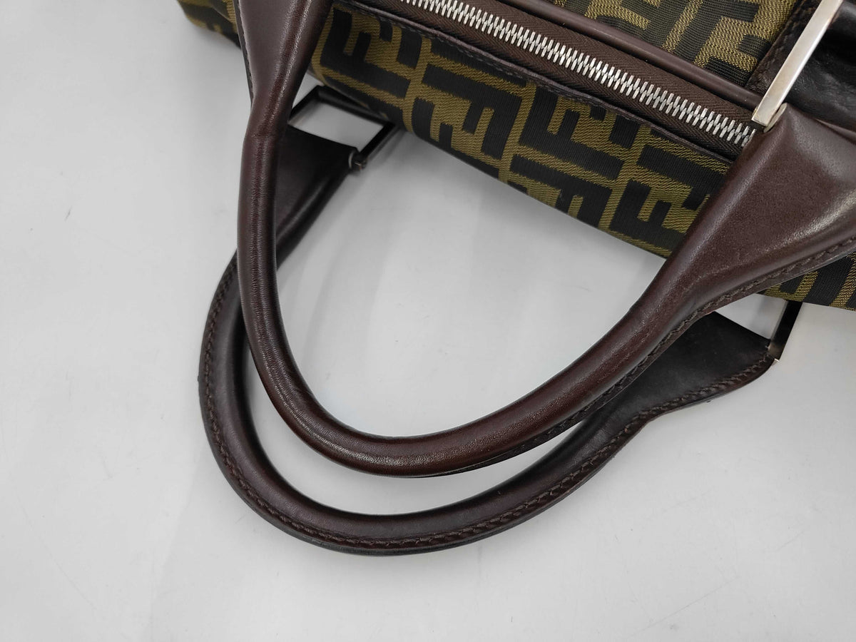 Fendi - Valise douple toile zucca
