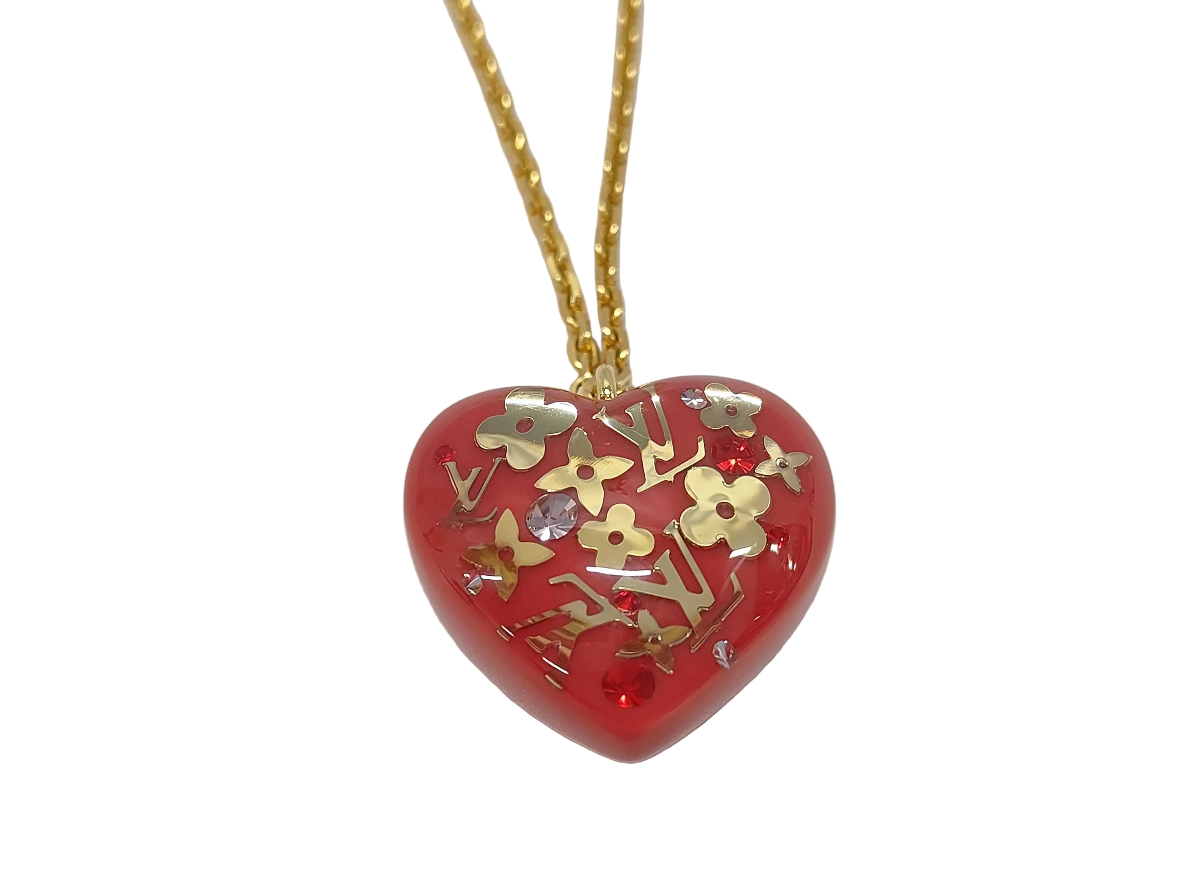 Louis Vuitton - Collier Coeur inclusion 55cm