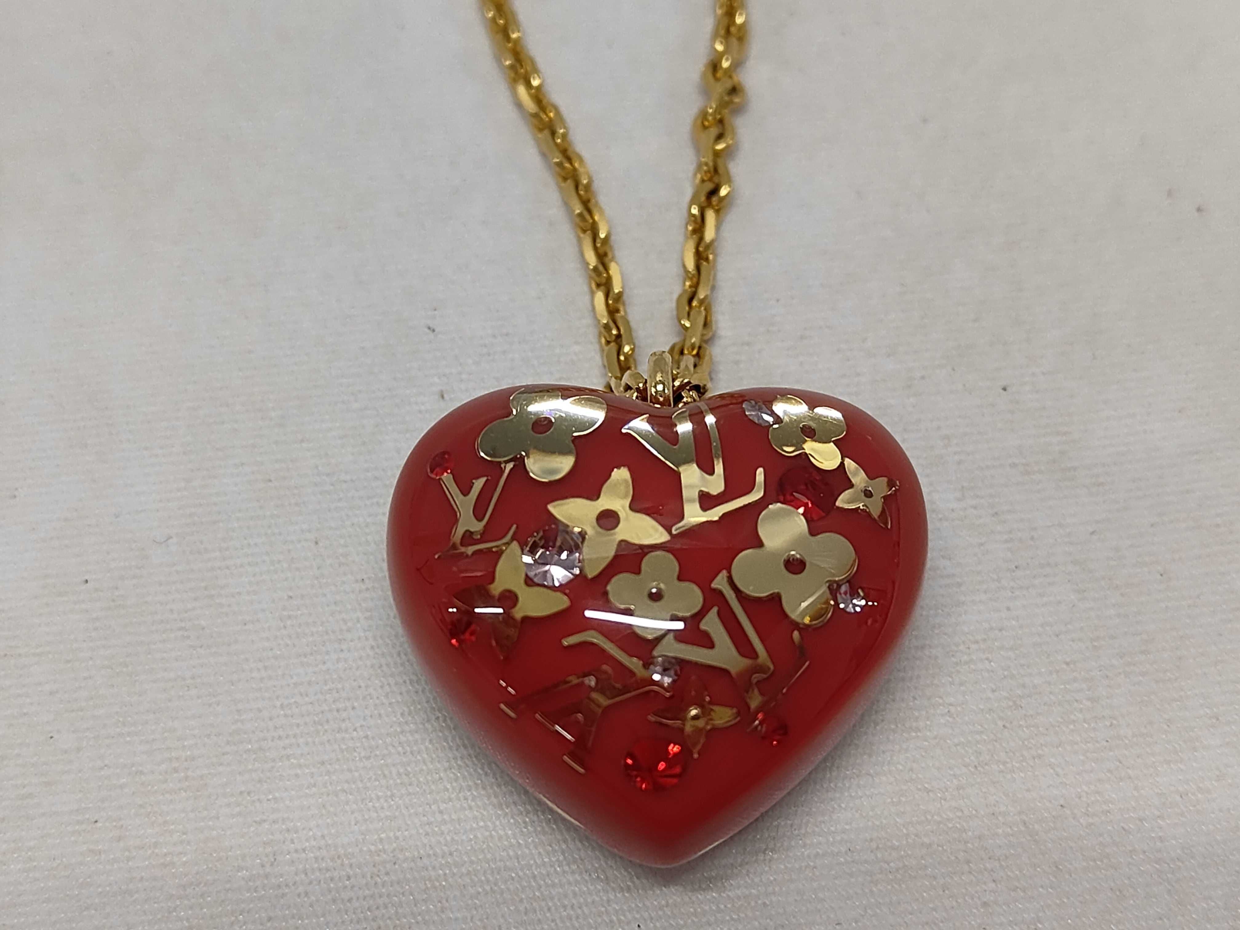 Louis Vuitton - Collier Coeur inclusion 55cm
