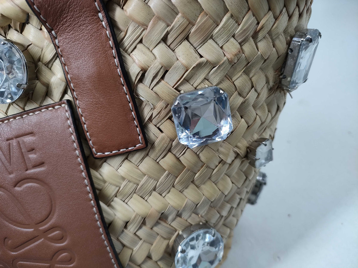 LOEWE - Panier Basket Small Cristaux