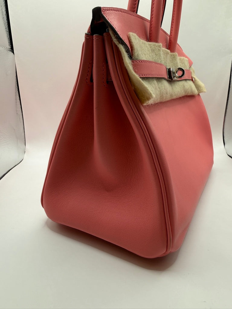 HERMES Birkin 25 cuir swift rose azalée