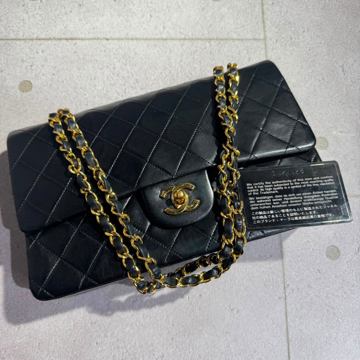 Chanel - Vintage Classic Médium 25cm double flap timeless