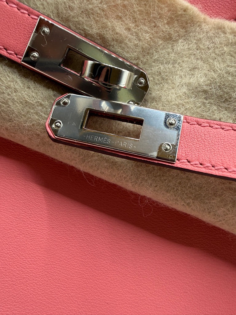 HERMES Birkin 25 cuir swift rose azalée