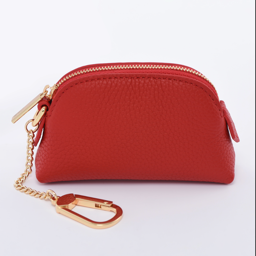DRESSUPYOURPURSE | The Lippy Case - Togo Leather Mini Cosmetic Pouch