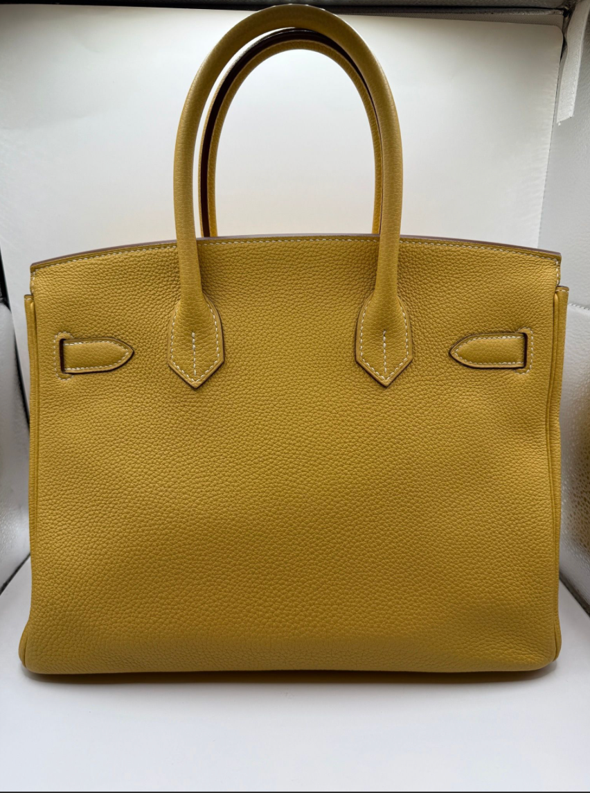 HERMÈS | Birkin 30 cuir togo jaune ambre full set