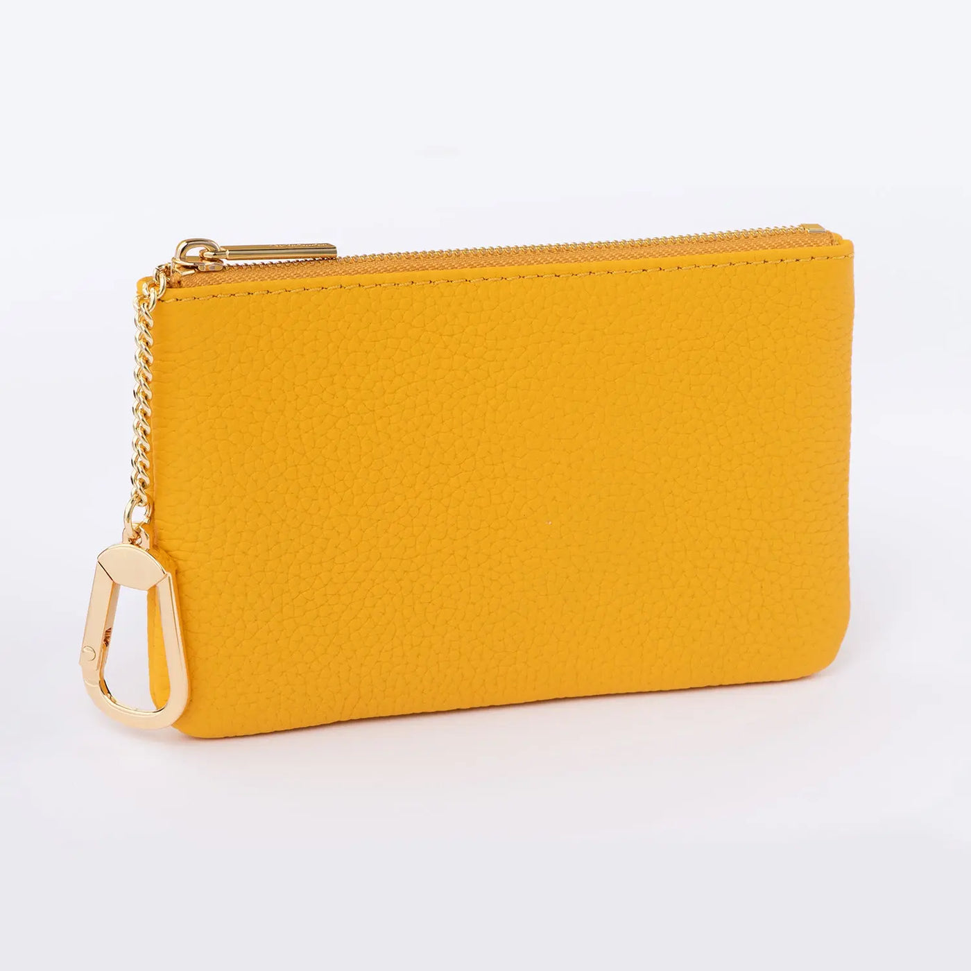 DRESSUPYOURPURSE | Pochette M Key cuir grainé doré