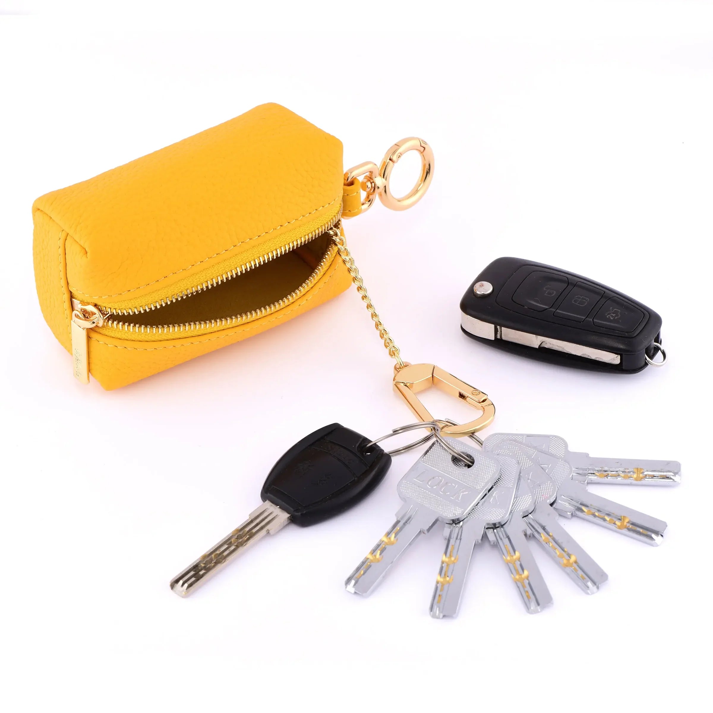 DRESSUPYOURPURSE | Key Cube en cuir Togo
