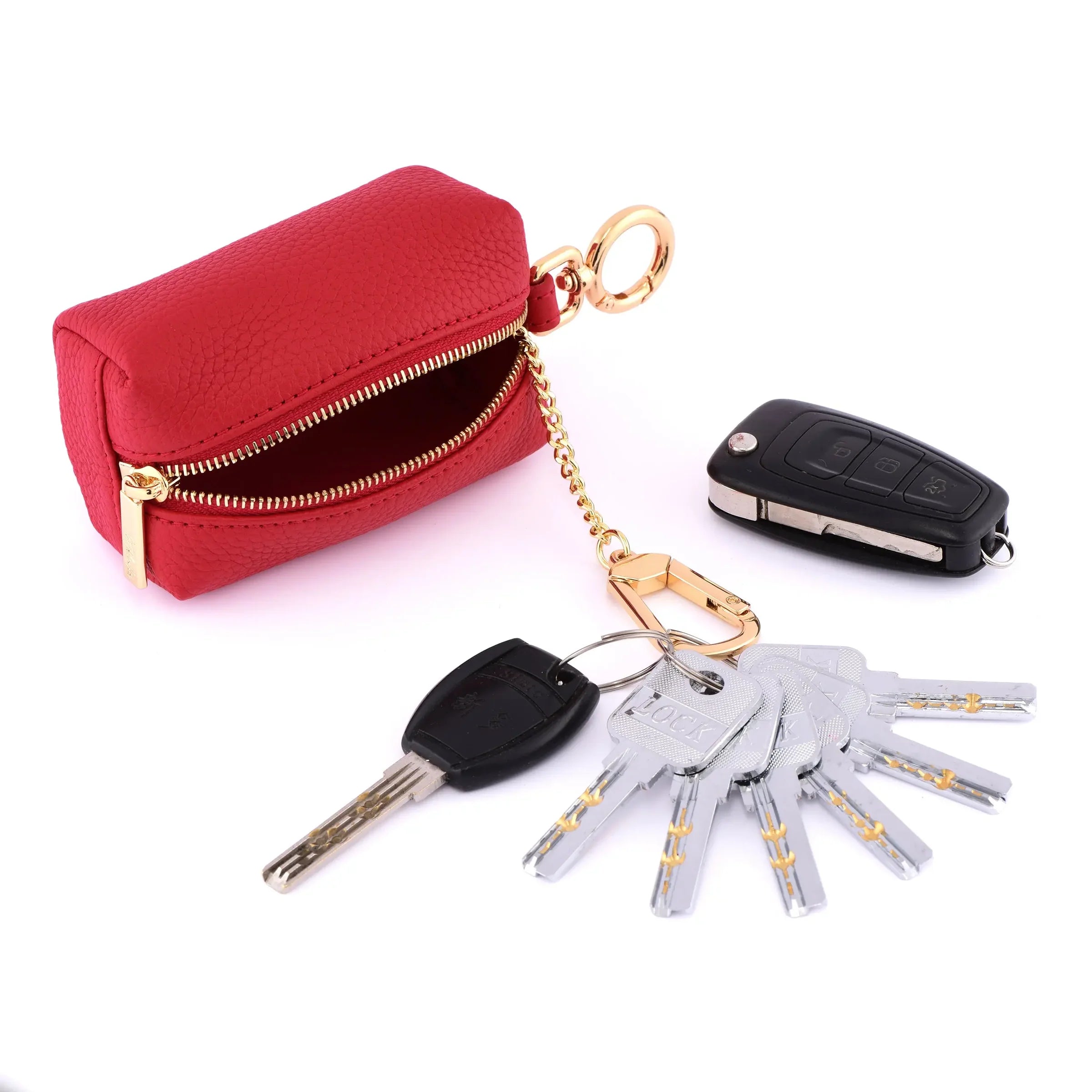 DRESSUPYOURPURSE | Key Cube en cuir Togo