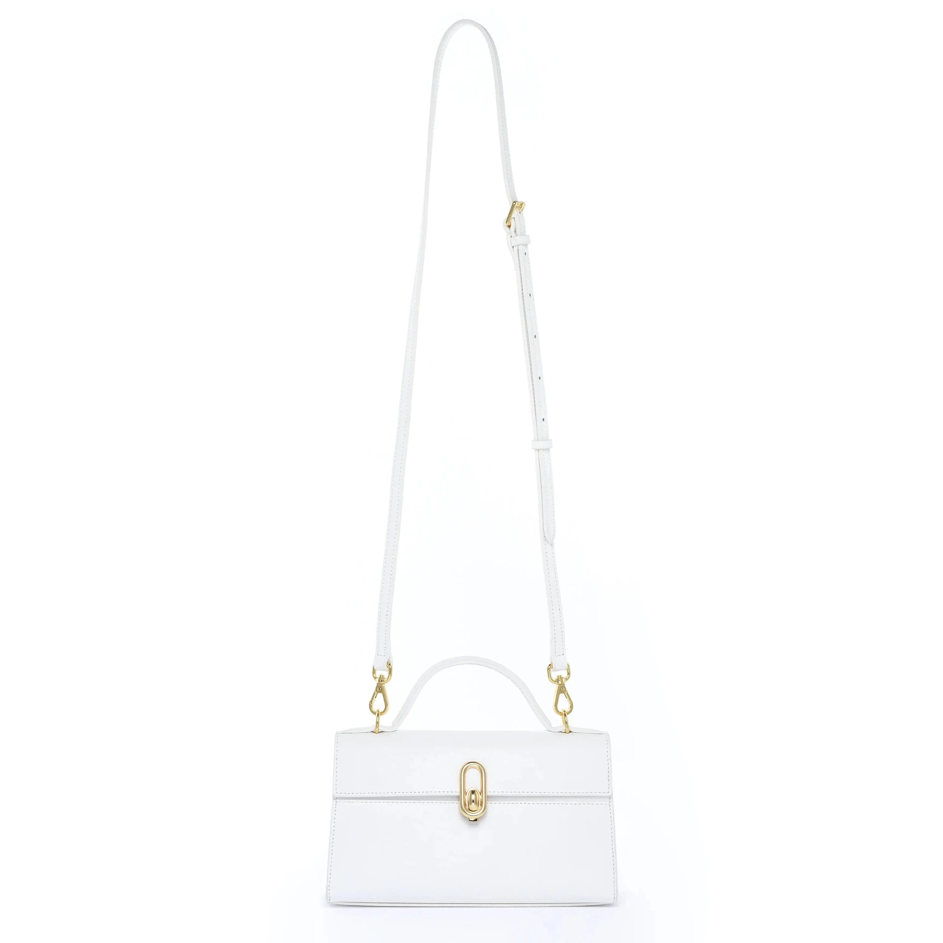 DRESSUPYOURPURSE | The Madison en cuir grainé Epsom WHITE
