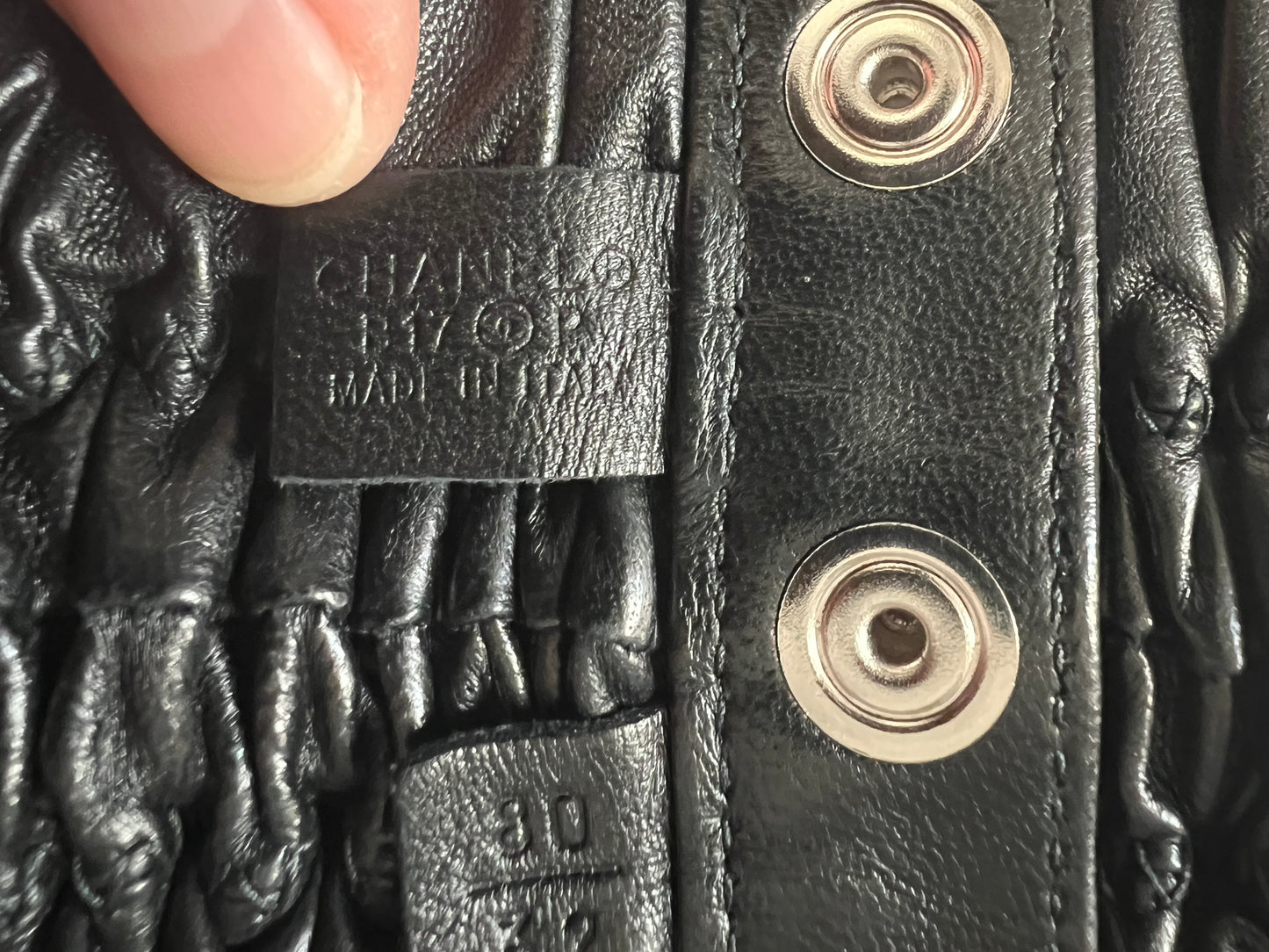 Ceinture Chanel Large Corset black lambskin limited edition
