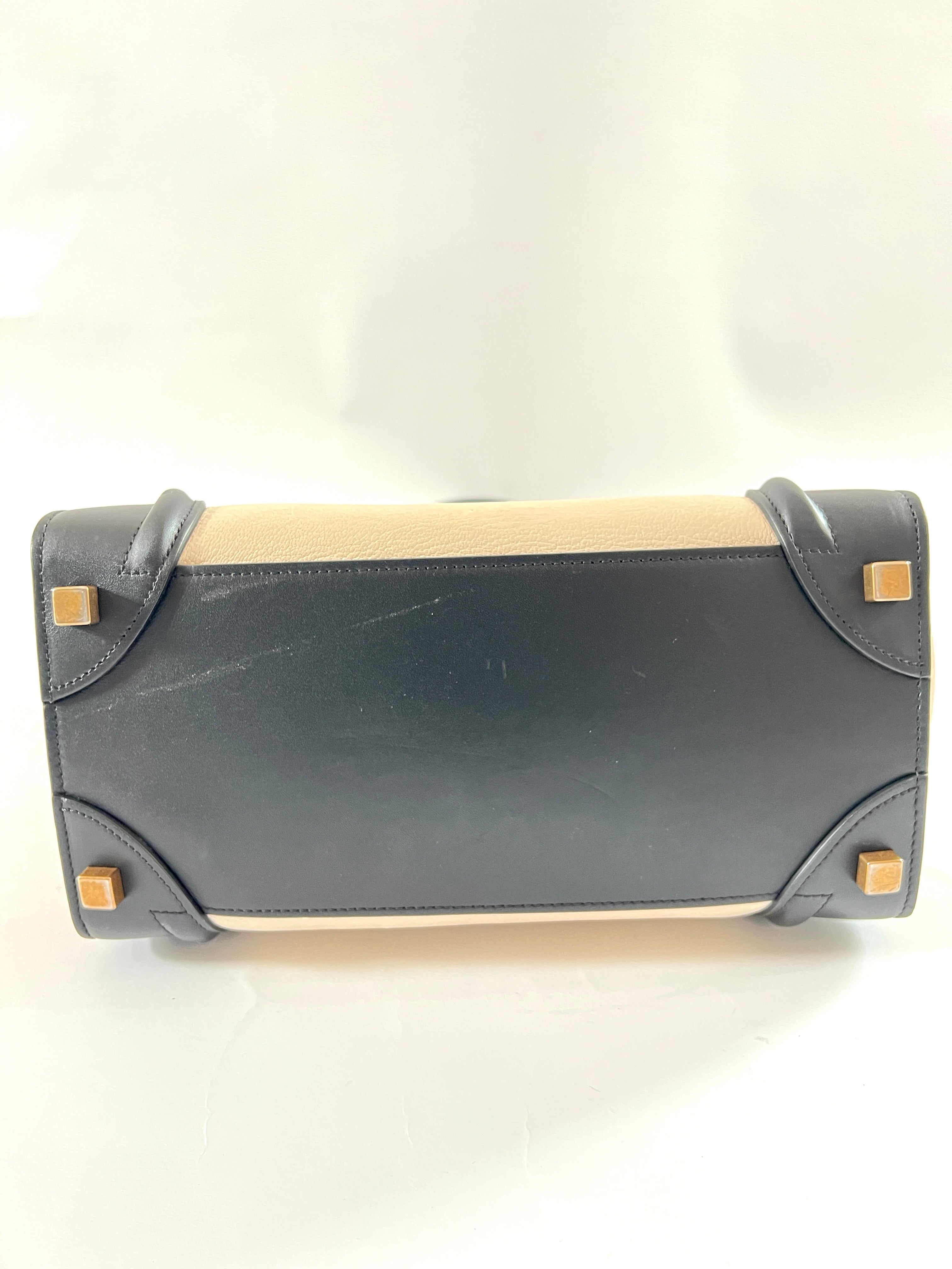 CELINE - Nano Luggage Tricolore