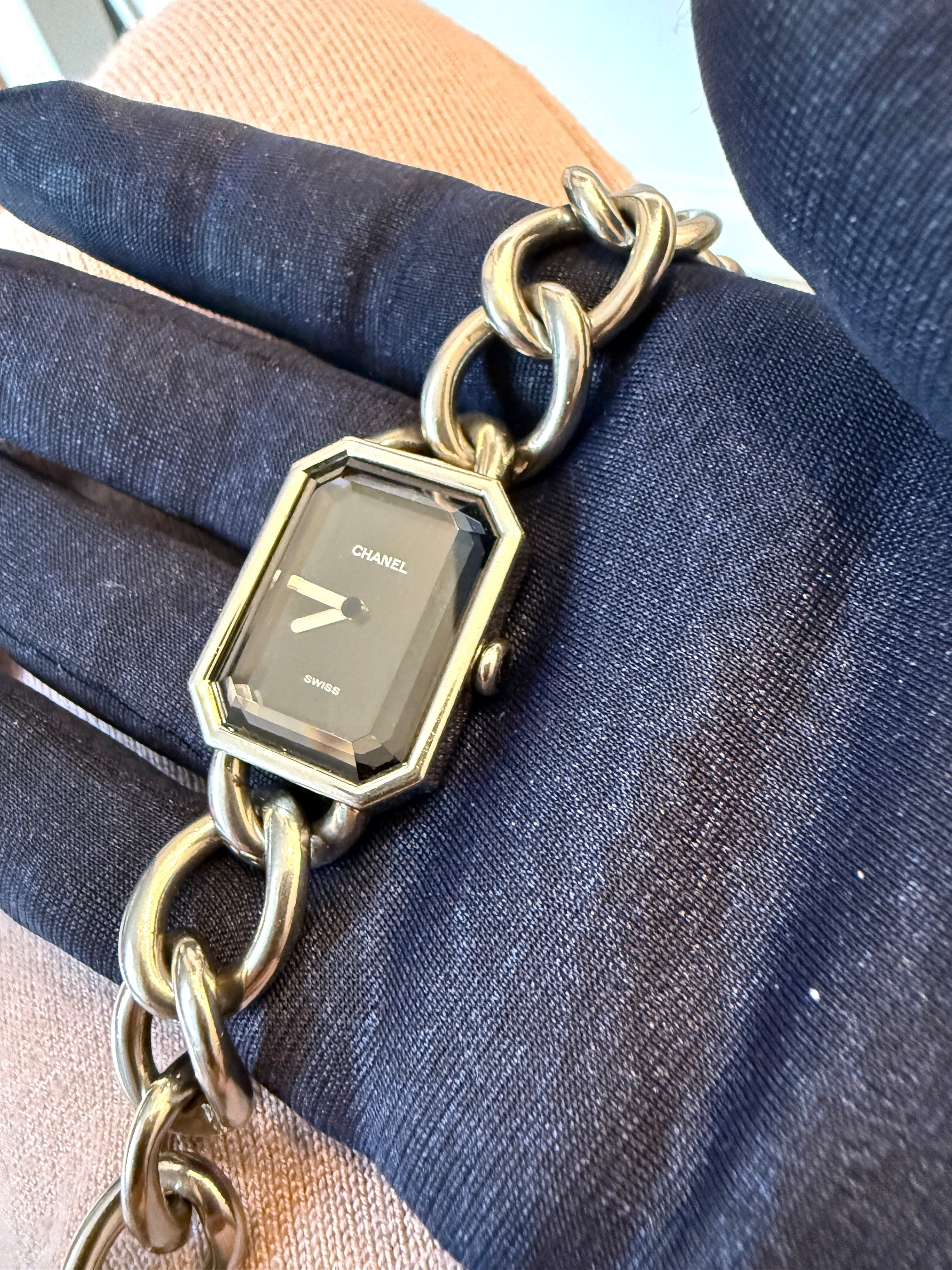 CHANEL - Montre Première Chaîne en acier - Taille M