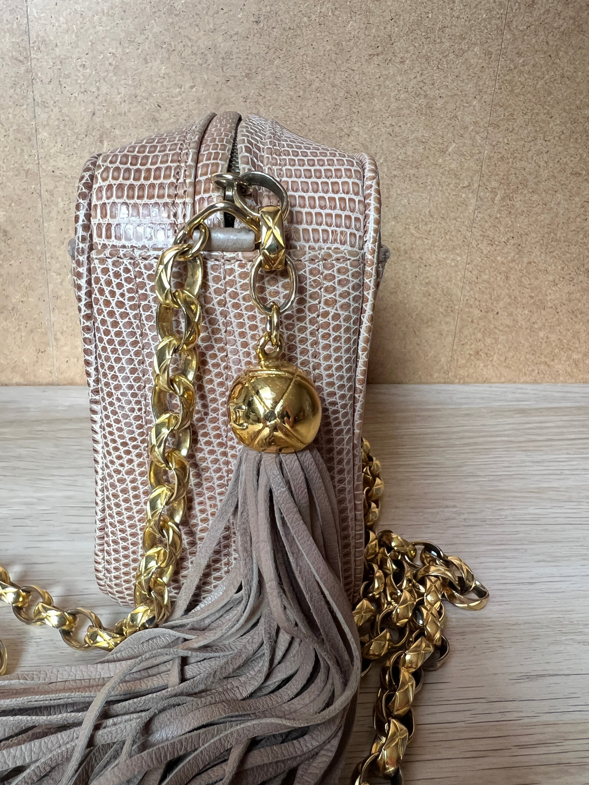 Chanel - Sac caméra vintage en lézard
