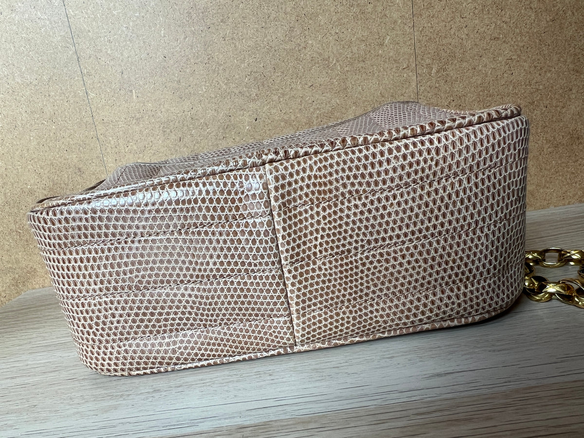 Chanel - Sac caméra vintage en lézard