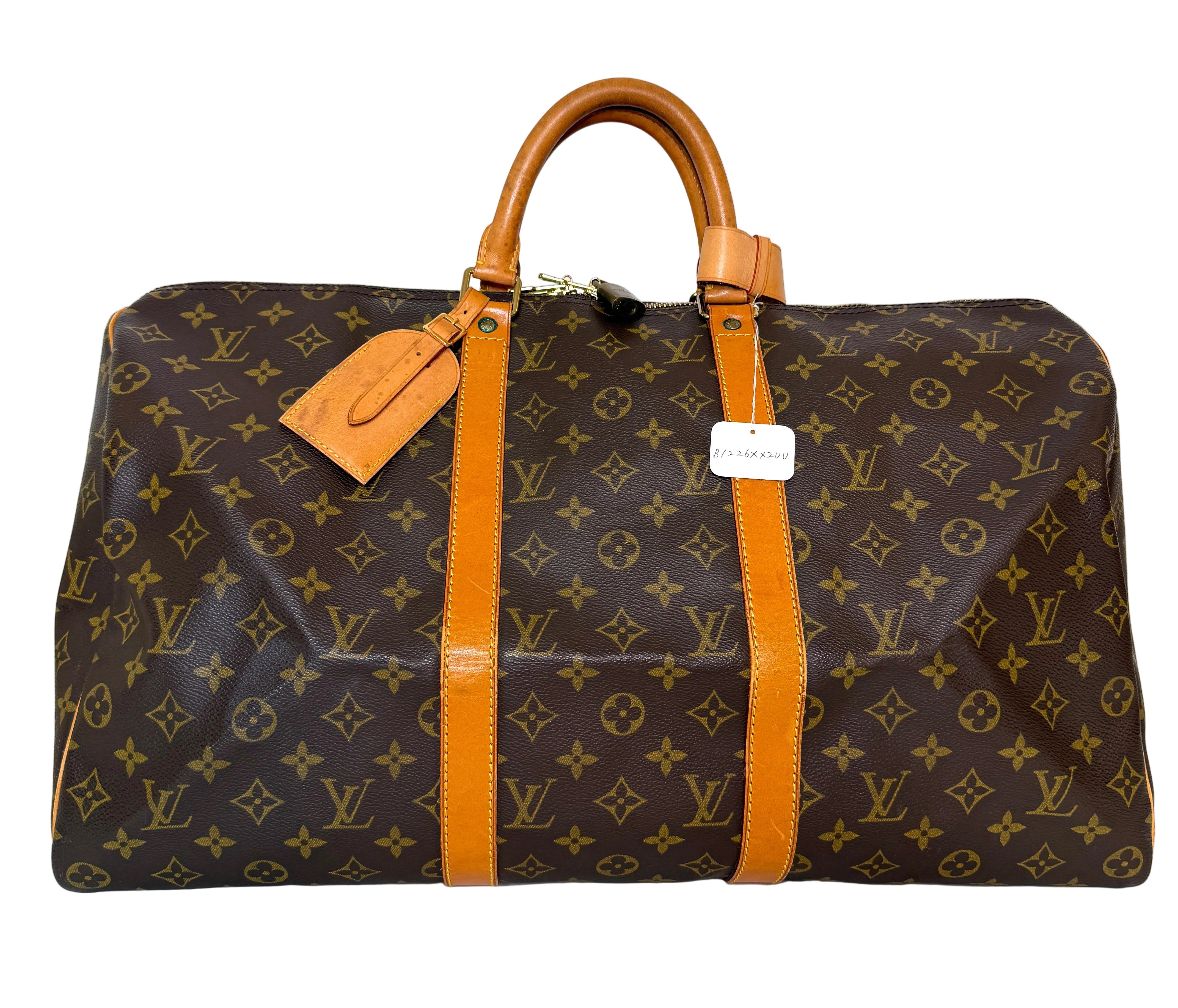 LOUIS VUITTON - Keepall 50 Vintage + Certificat Entrupy