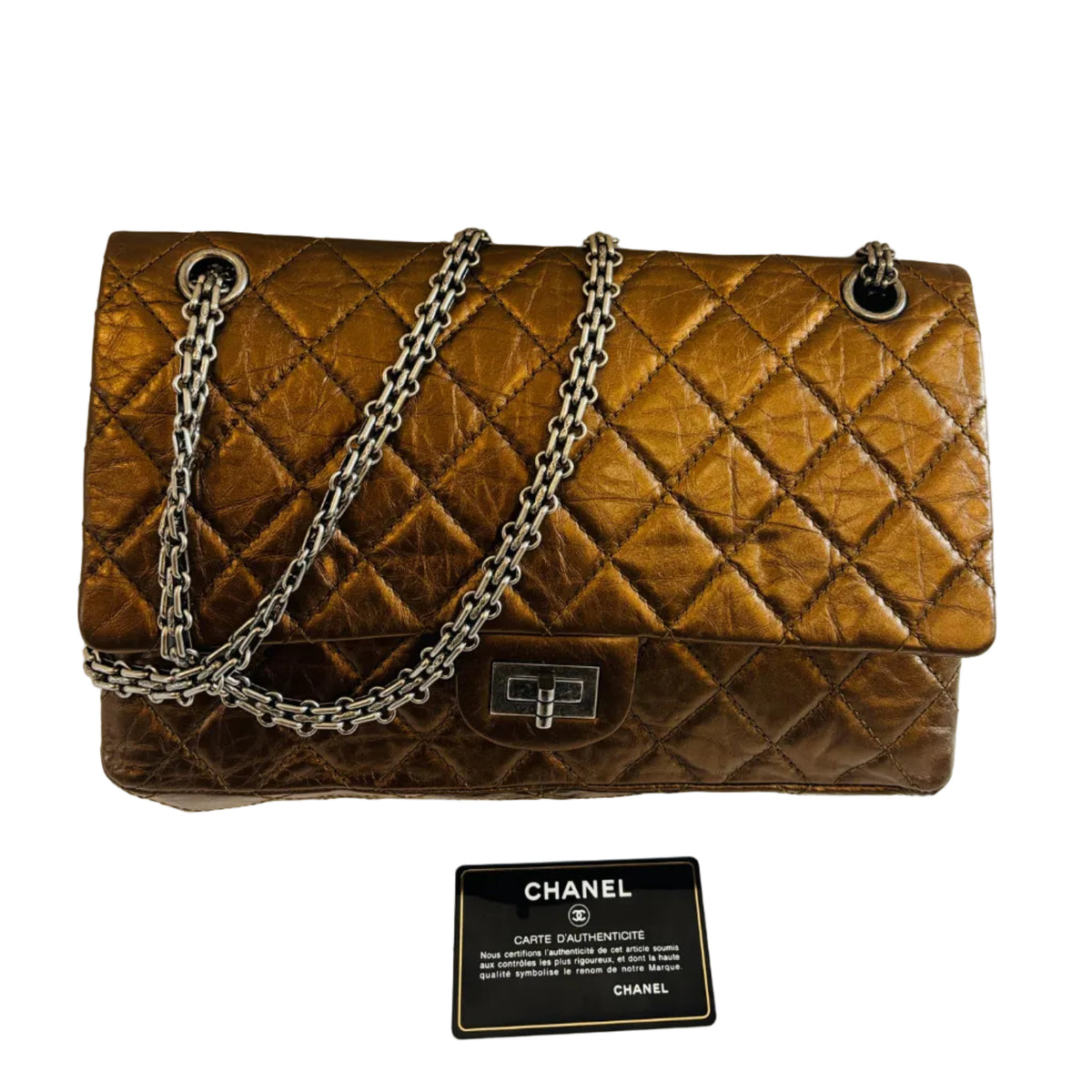 Chanel - 2.55 Reissue Bronze Large