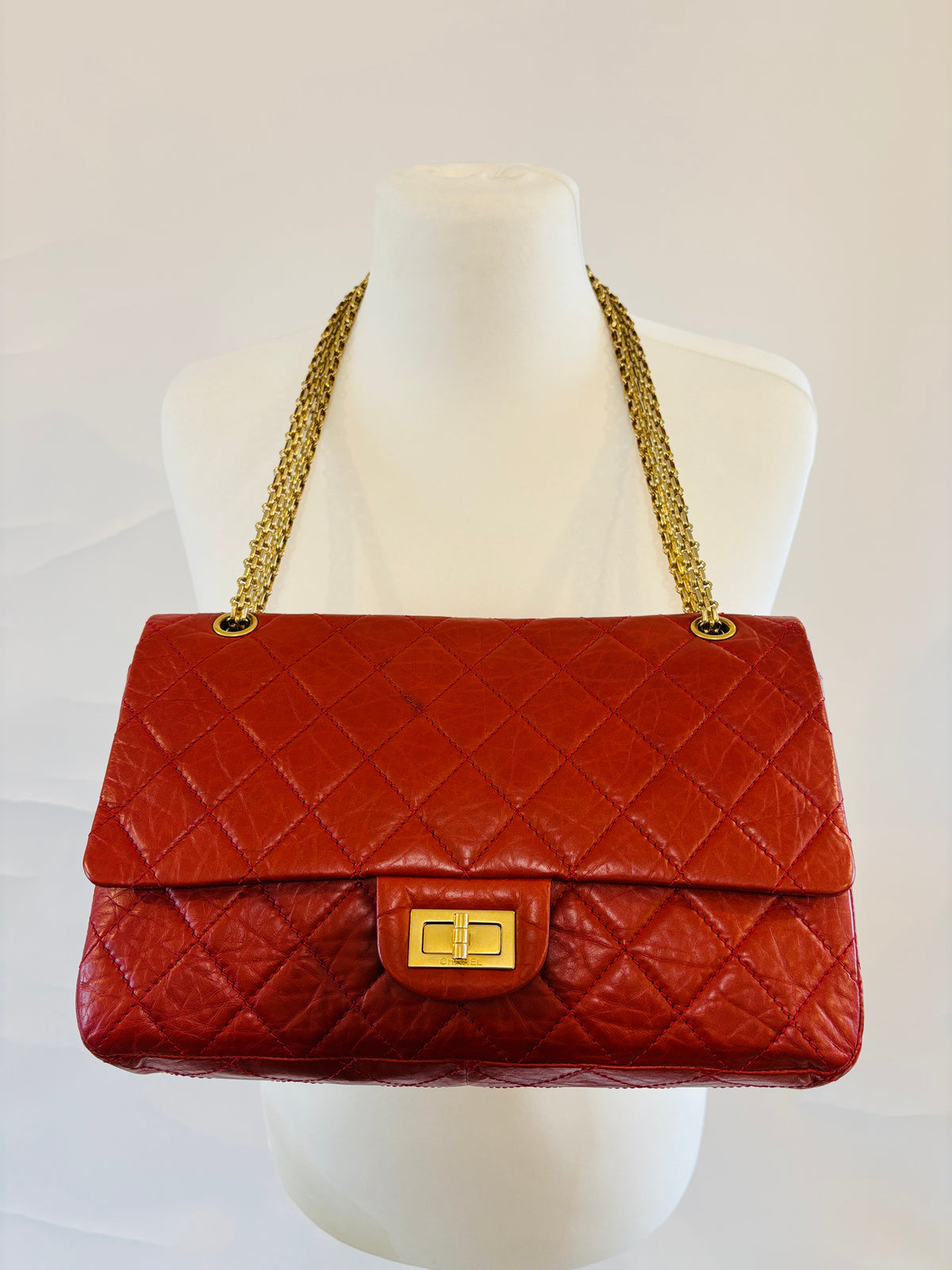 Chanel - 2.55 Reissue Jumbo Rouge agneau