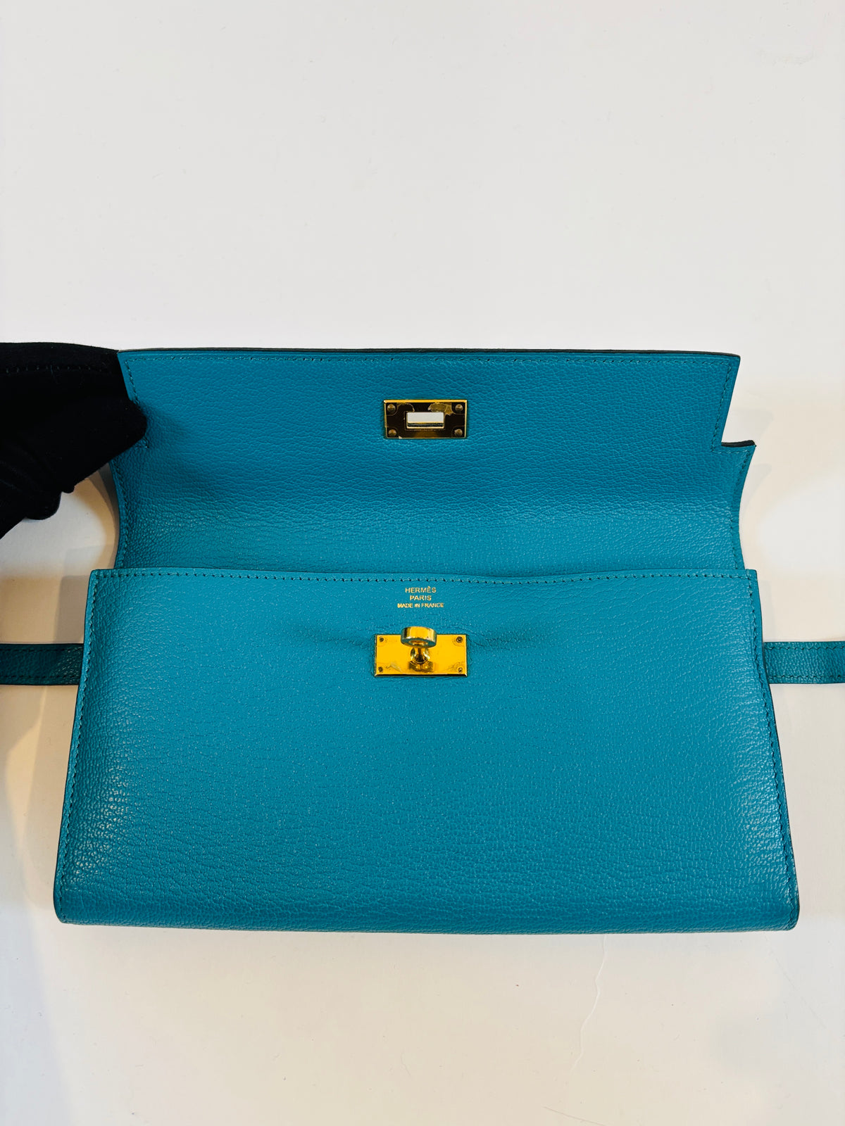 Hermès - Portefeuille Kelly Long Chèvre