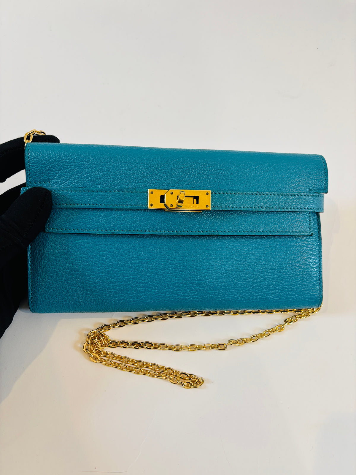Hermès - Portefeuille Kelly Long Chèvre