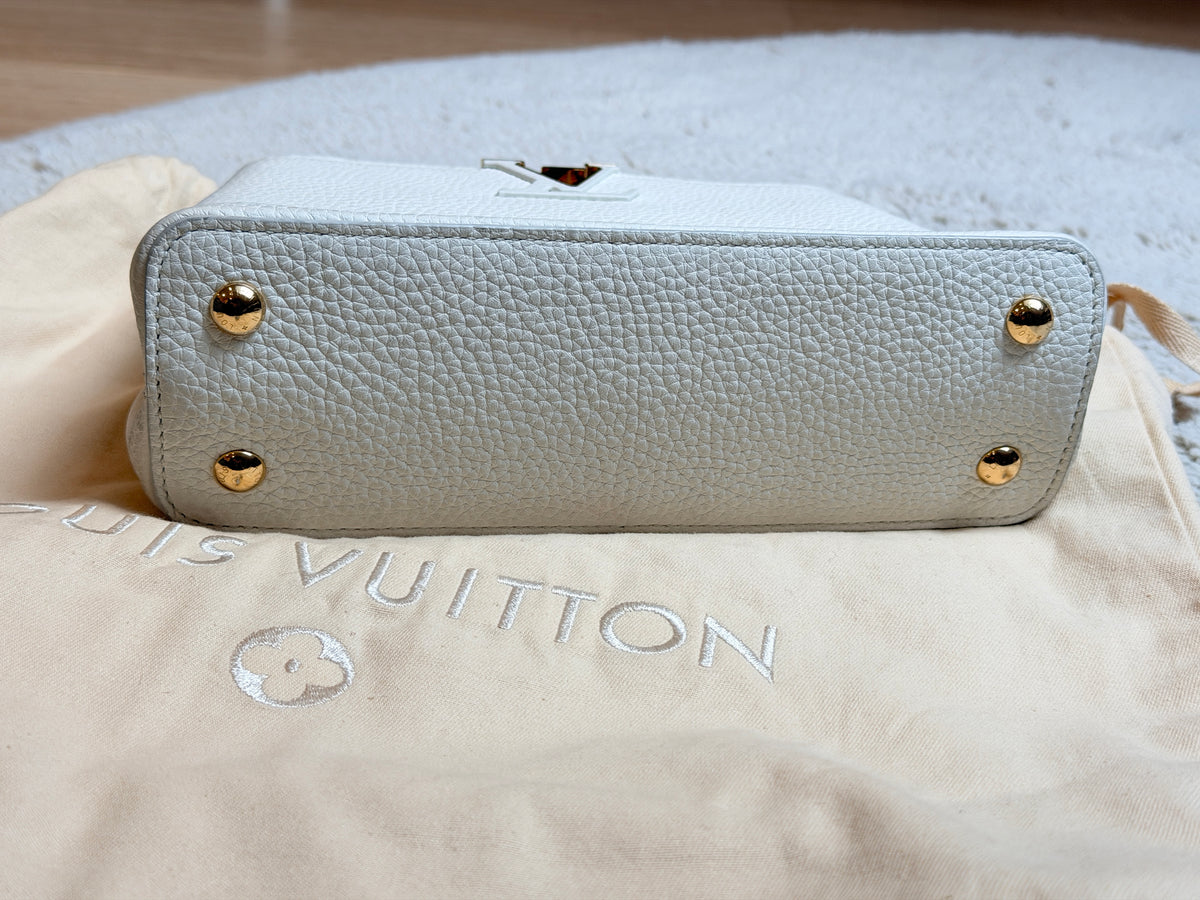 Louis Vuitton - Capucines Small - couleur perle