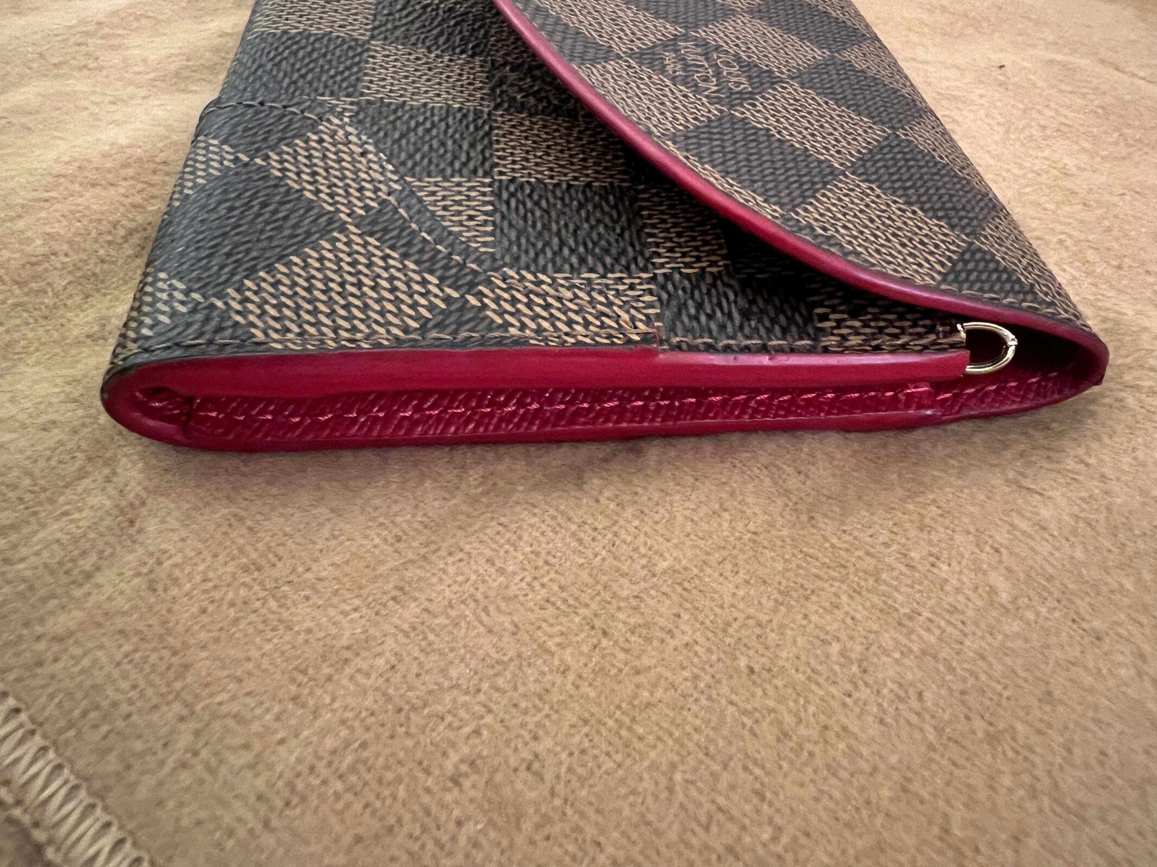 LOUIS VUITTON Portefeuille Caisse damier ebene / Vintage Caissa damier ebene Wallet