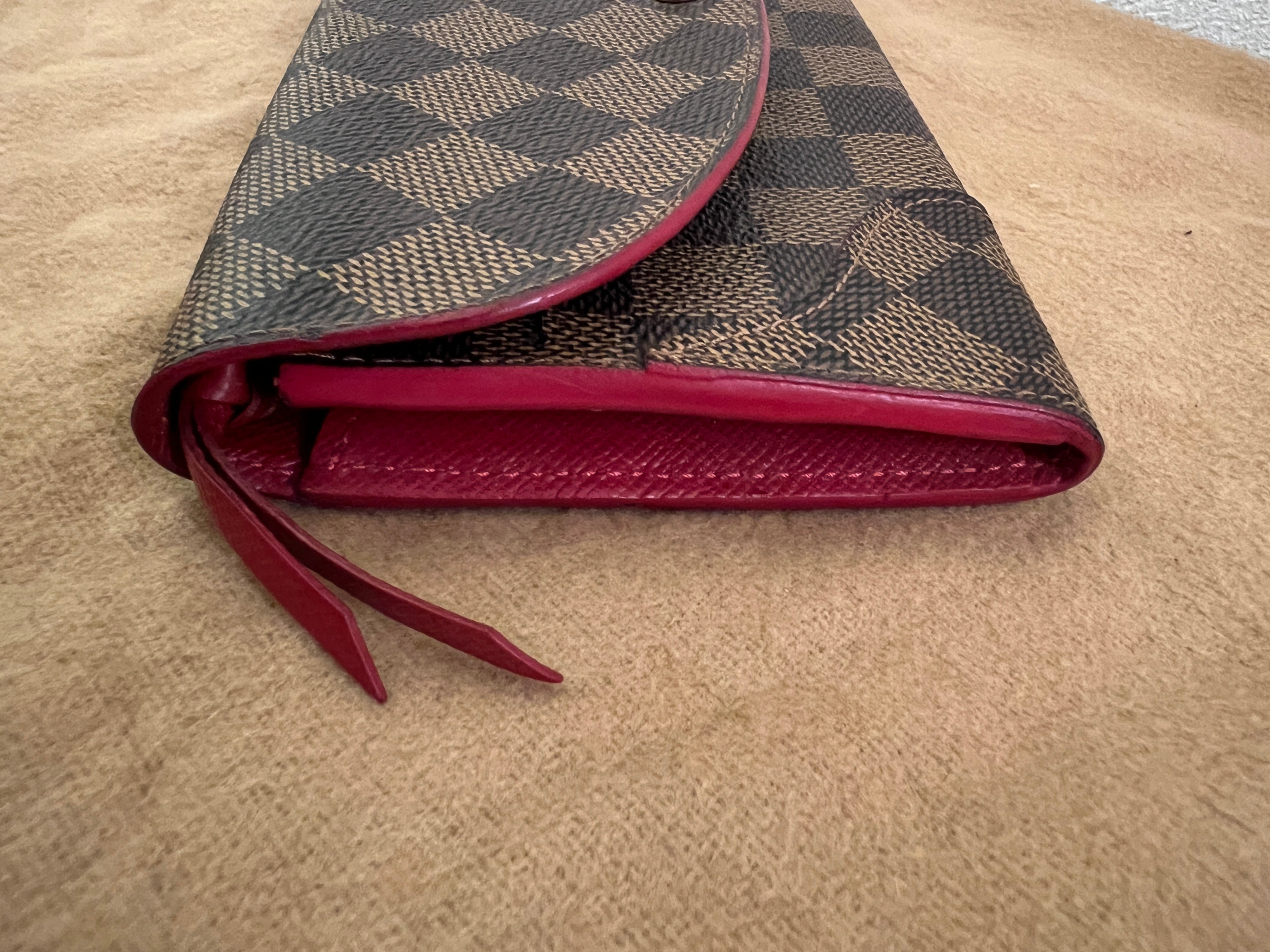 LOUIS VUITTON Portefeuille Caisse damier ebene / Vintage Caissa damier ebene Wallet