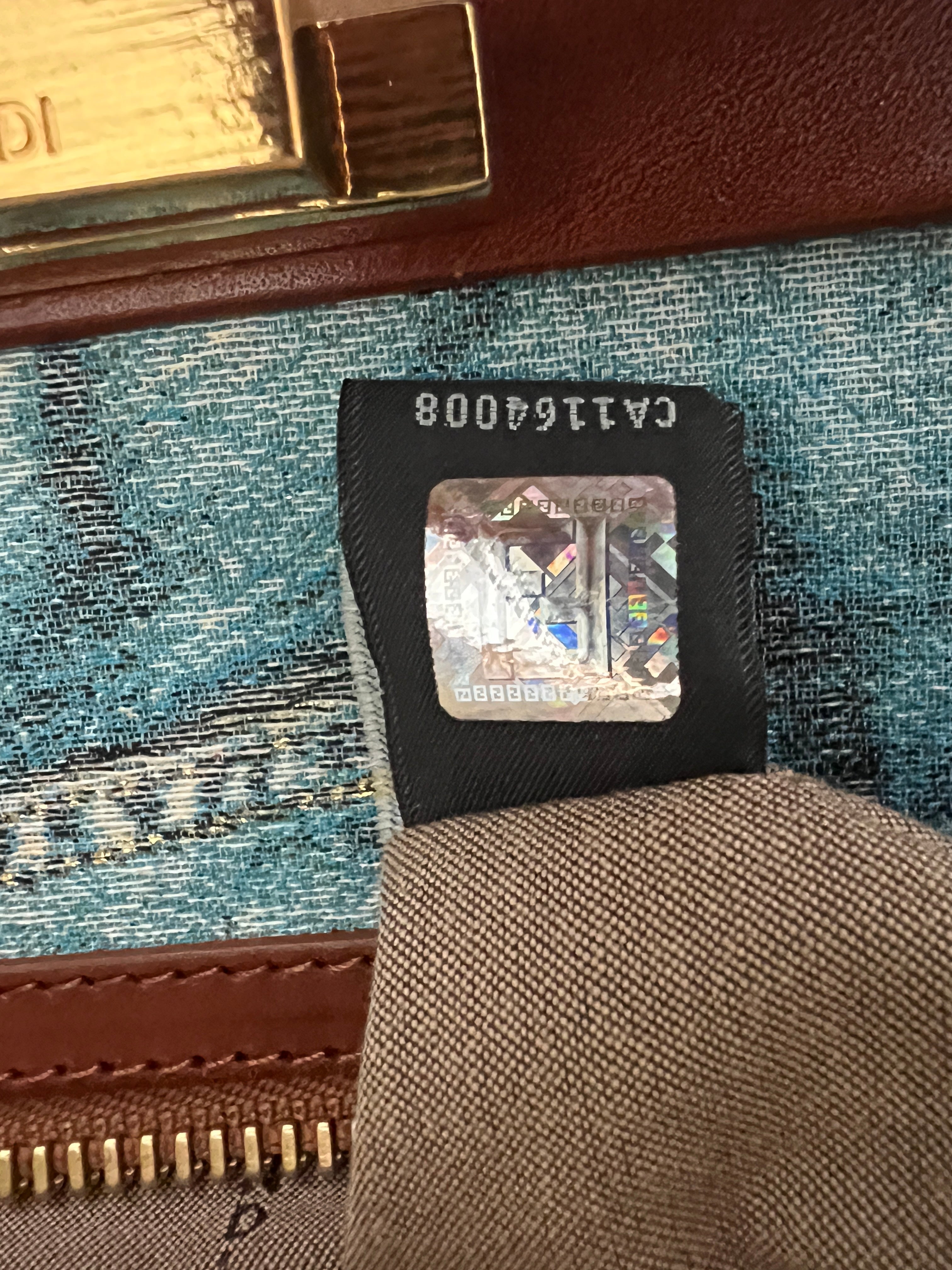 Fendi - Peekaboo Large (intérieur motif denim)