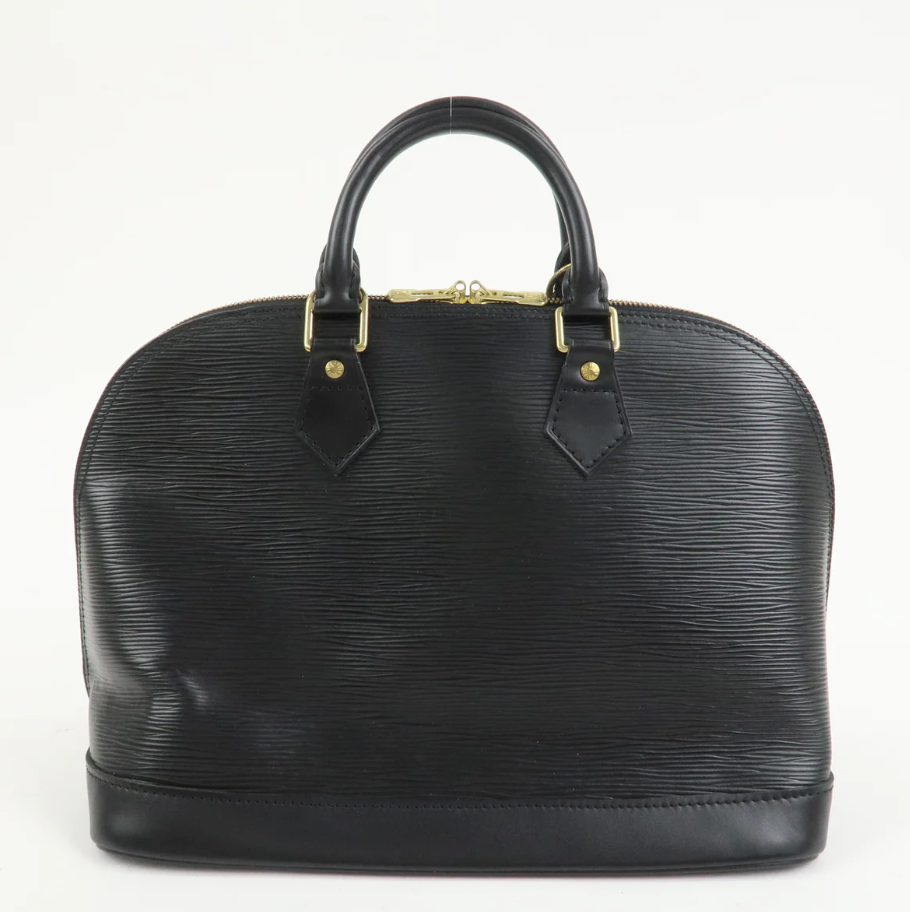 Louis Vuitton - Alma PM - Cuir épi Noir + Entrupy