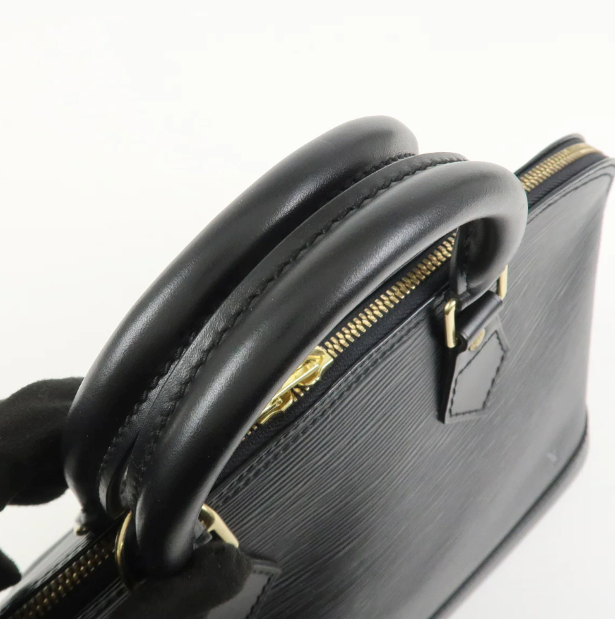 Louis Vuitton - Alma PM - Cuir épi Noir + Entrupy