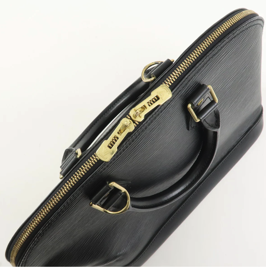 Louis Vuitton - Alma PM - Cuir épi Noir + Entrupy