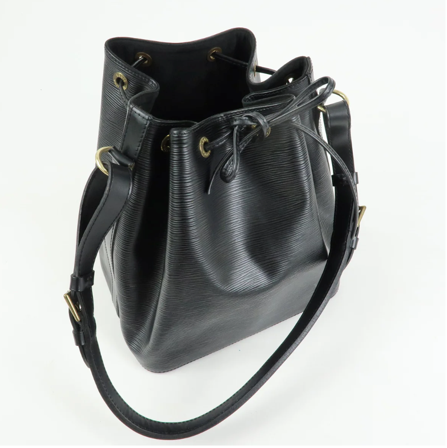 Louis Vuitton - Petit Noé - Cuir épi Noir + Entrupy