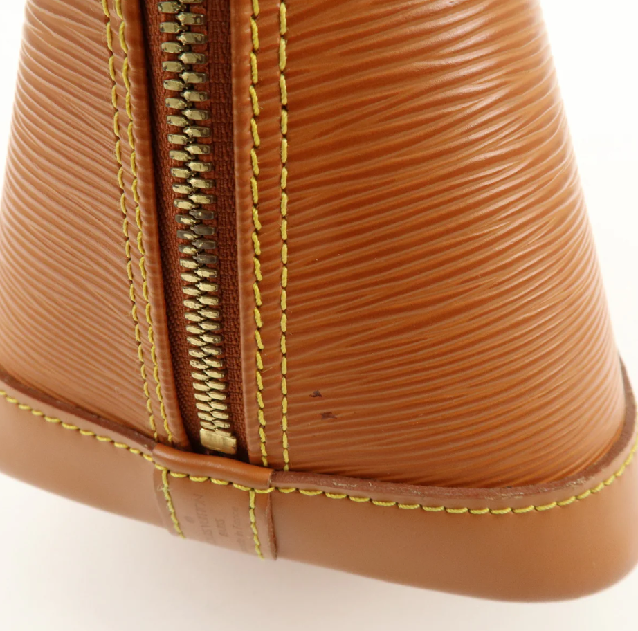 Louis Vuitton - Alma PM - Cuir épi Gold + Entrupy