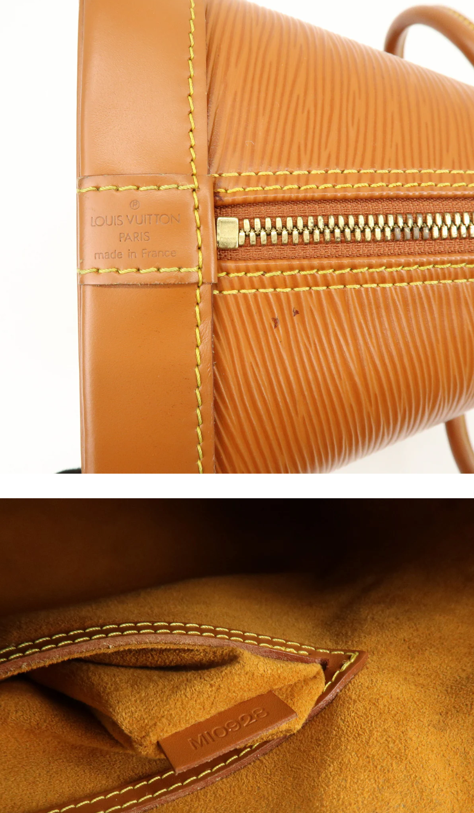 Louis Vuitton - Alma PM - Cuir épi Gold + Entrupy