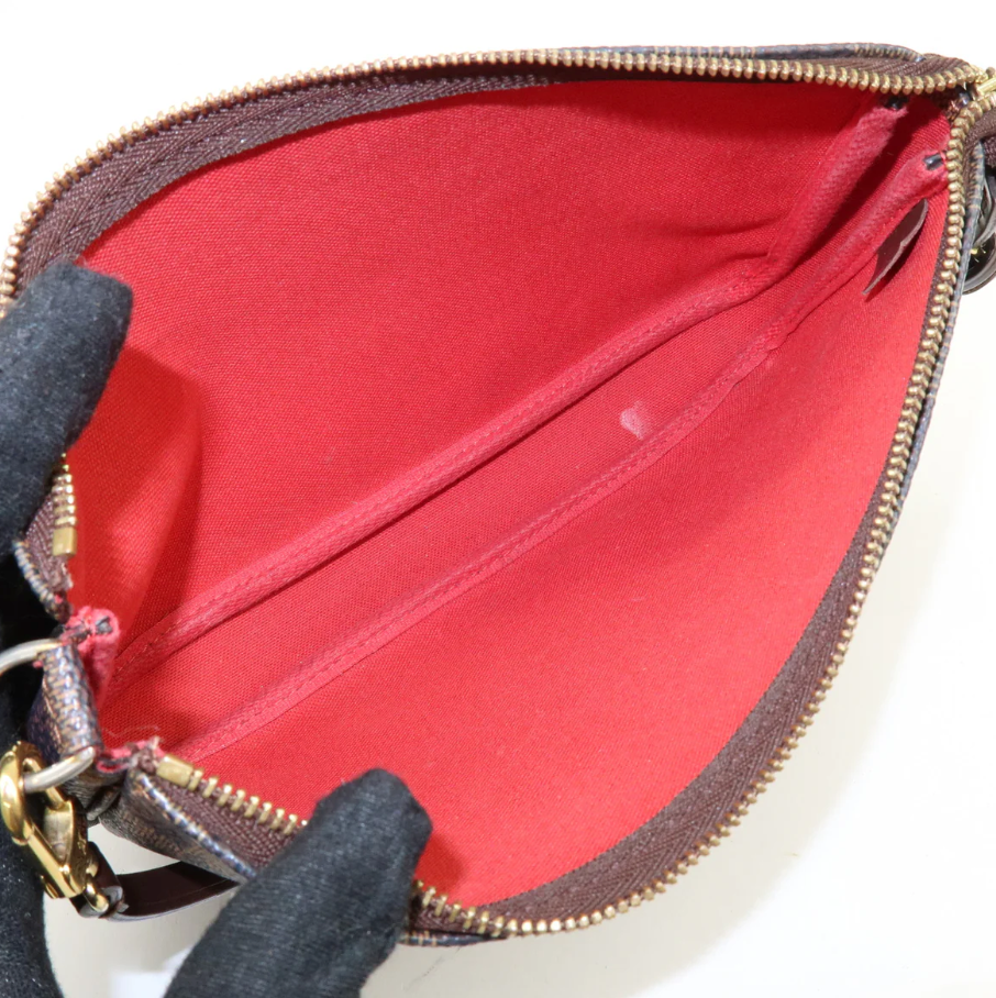 Louis Vuitton - Pochette accessoires - Damier Ebène + Entrupy