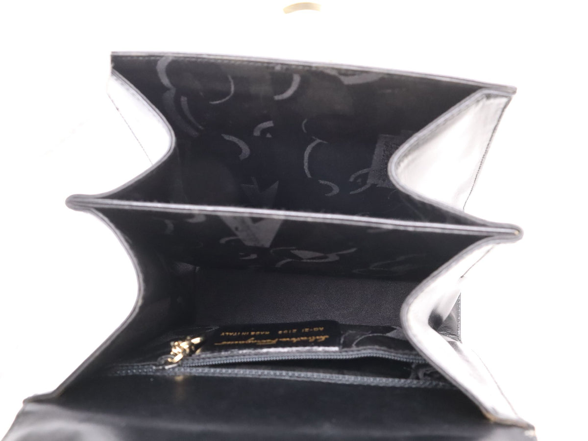 Salvatore Ferragamo - Sac Vintage Gancini noir