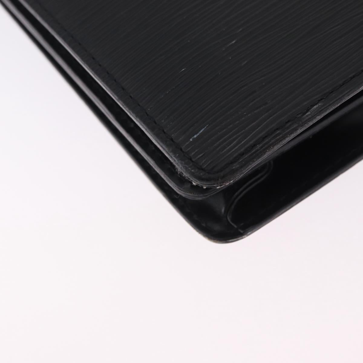 Louis Vuitton – Serviette Conseiller en cuir Épi noir