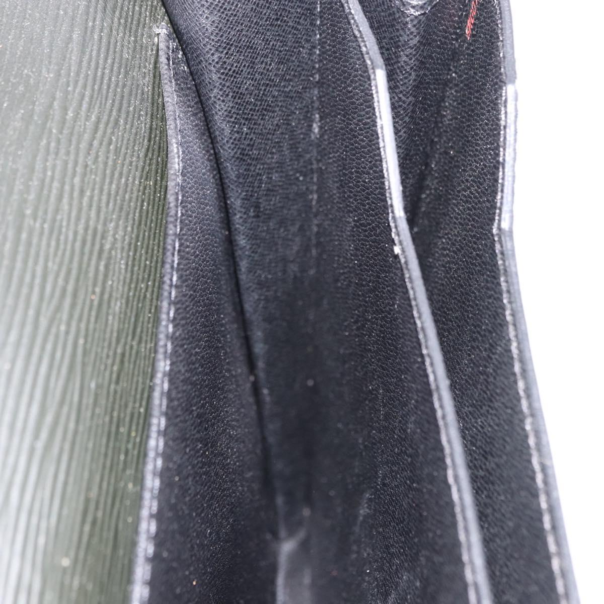 Louis Vuitton – Serviette Conseiller en cuir Épi noir