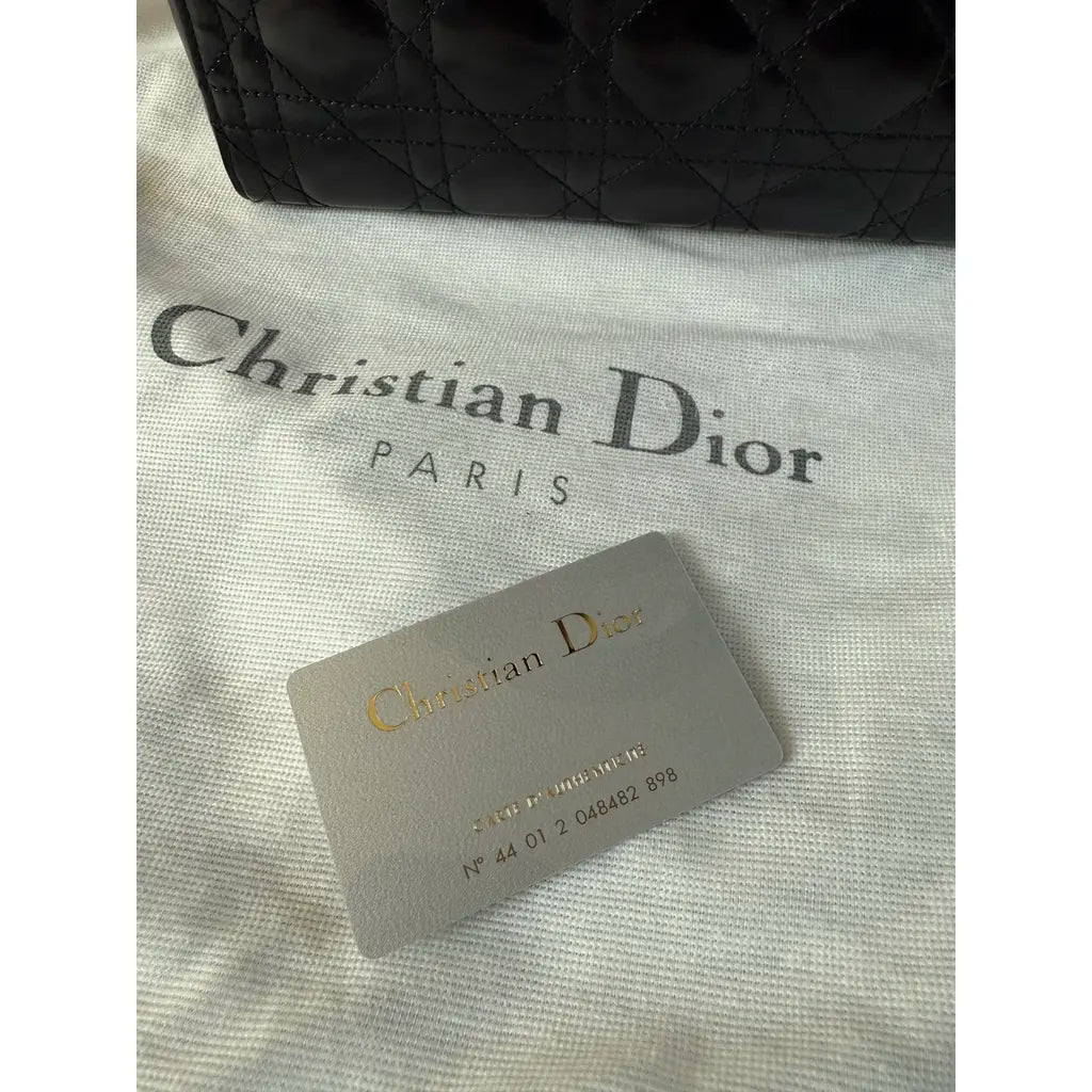 DIOR - Lady dior veau glacé vintage gold