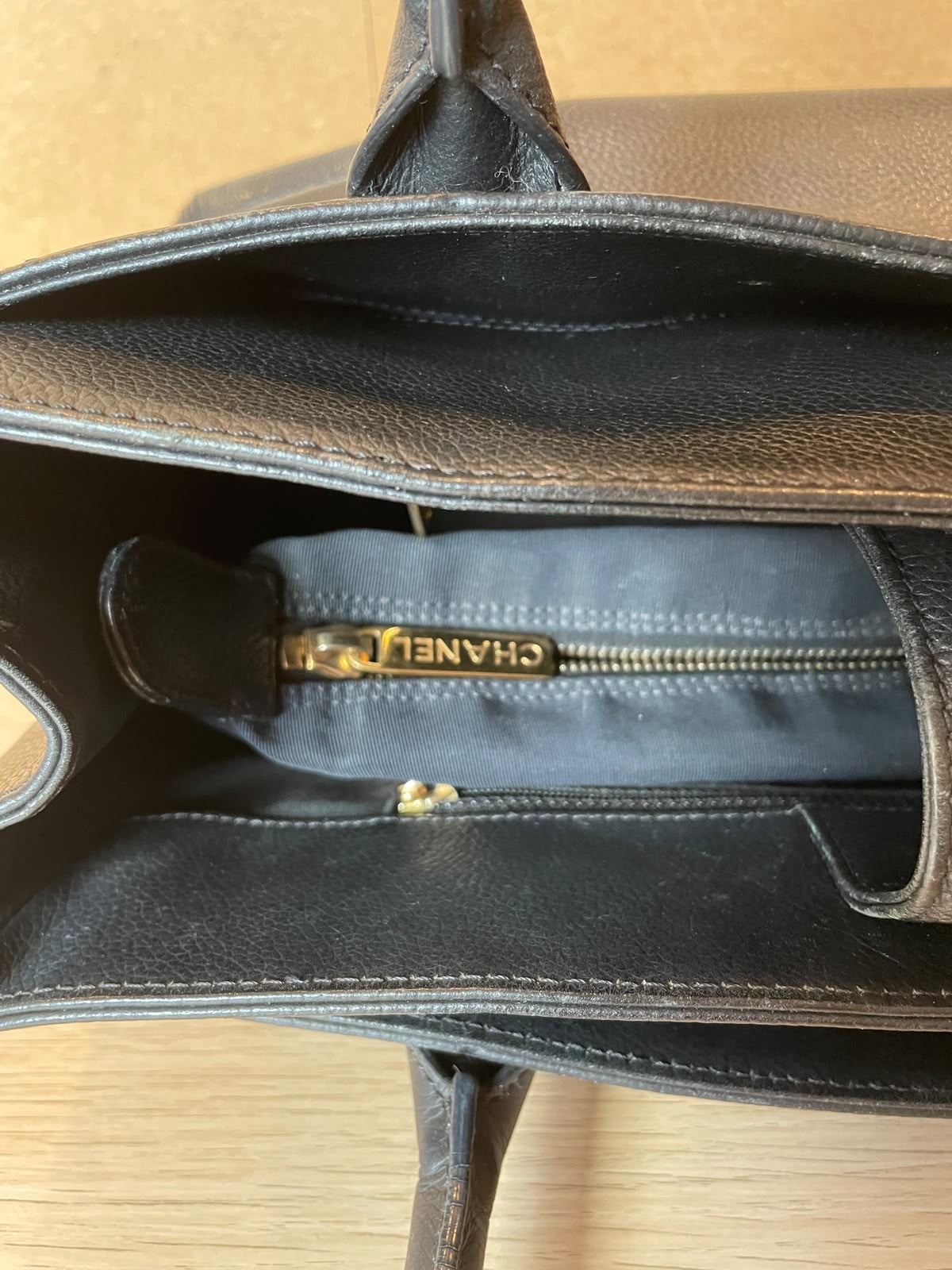 Chanel - Petit cabas cuir grainé Cerf Executive