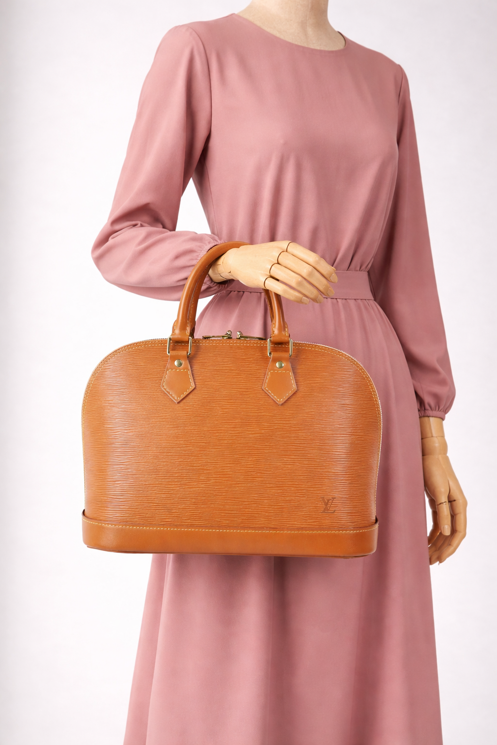 Louis Vuitton - Alma PM - Cuir épi Gold + Entrupy