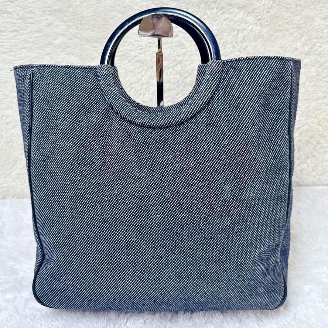 Sac Denim Tote Vintage - COURRÈGES - Face arrière