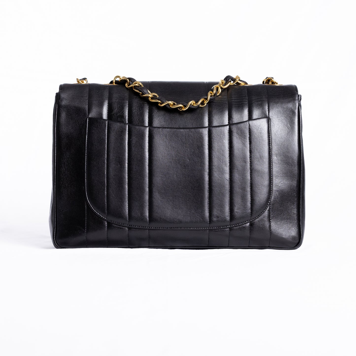 CHANEL Sac Mademoiselle Jumbo Lambskin + certificat Entrupy
