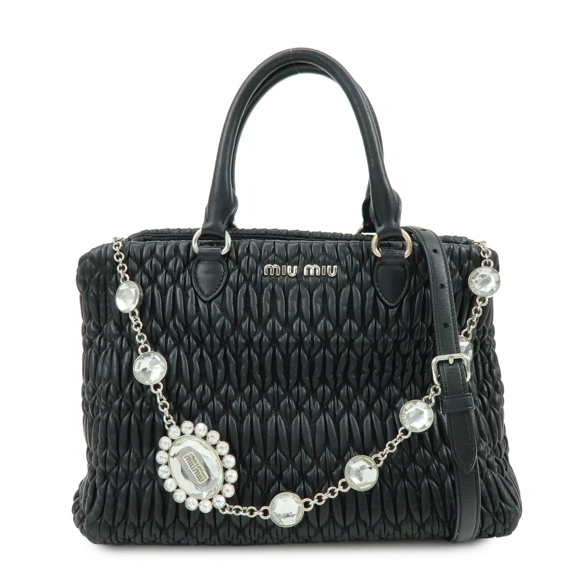 Miu Miu - Sac matelassé 2 way