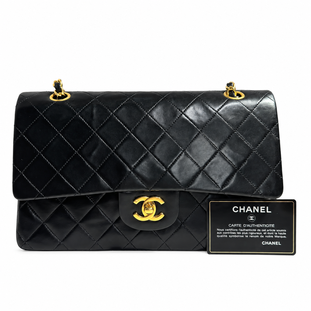 Chanel - Vintage Classic Médium 25cm double flap timeless